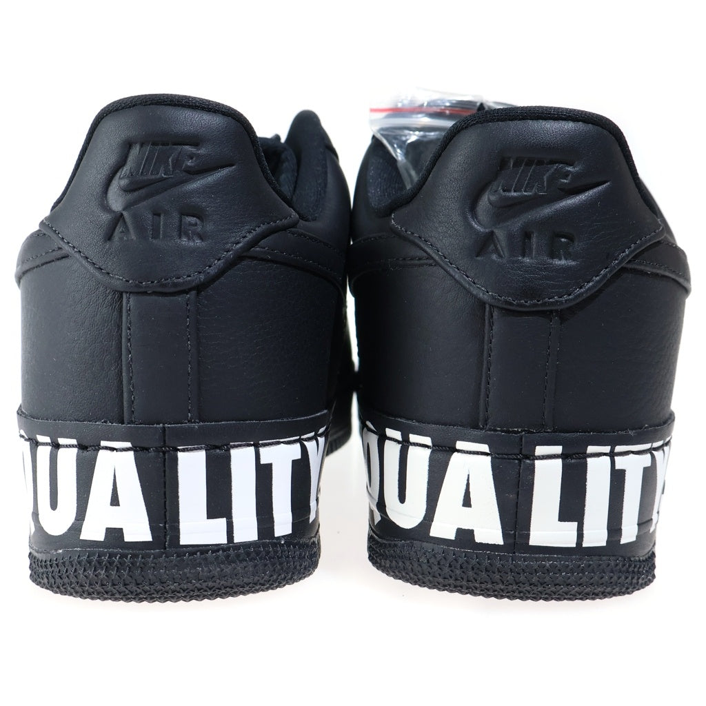 NIKE(ナイキ) AIR FORCE 1 CMFT EQUALITY QS エアフォース1 コンフォート イコーリティー ローカットスニーカー ブラック US10.5/28.5cm AQ2125-001