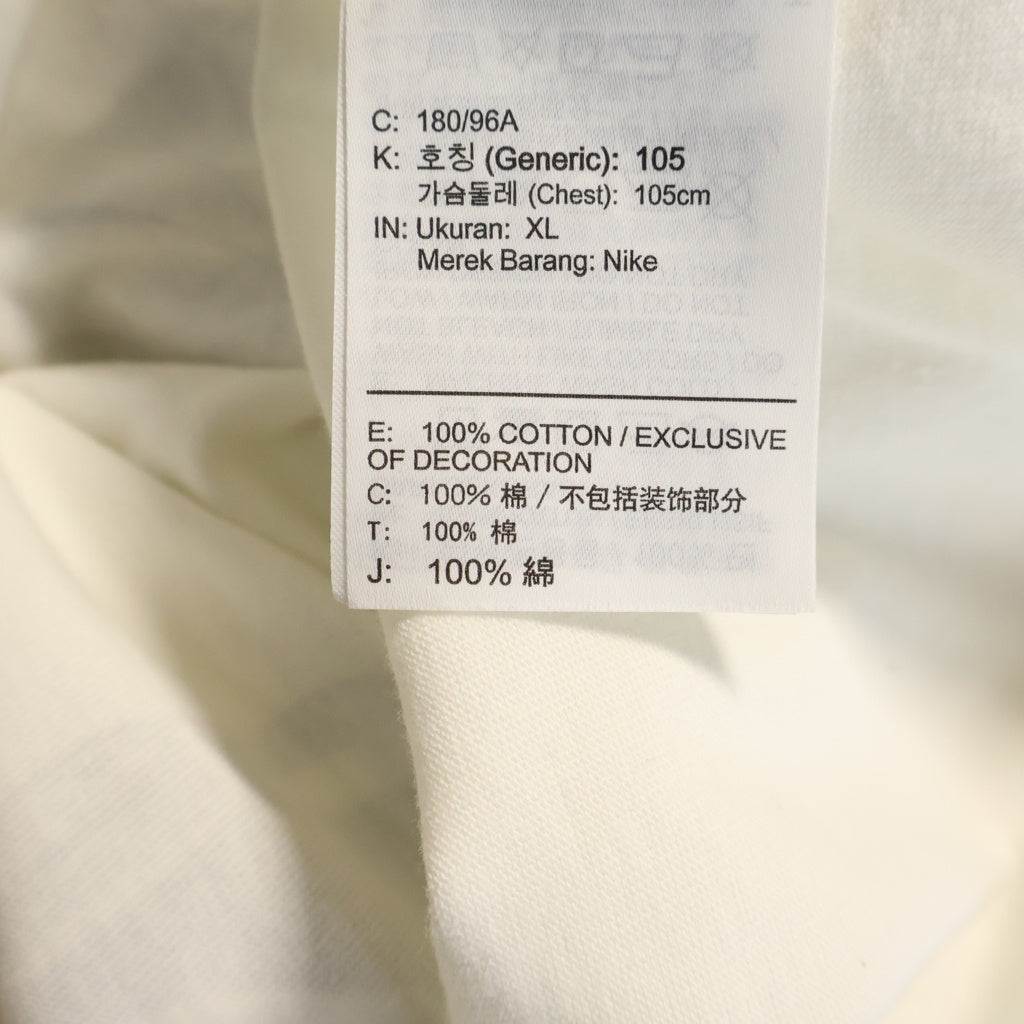 NIKE(ナイキ) 20AW×OFF-WHITE Air Jordan Tee オフホワイト エアジョーダンプリント 半袖Tシャツカットソー ホワイト DB4301-100