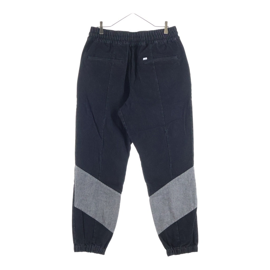 SAPEur(サプール) DENIM TRACK PANTS トラックデニムパンツ ブラック A0021-177