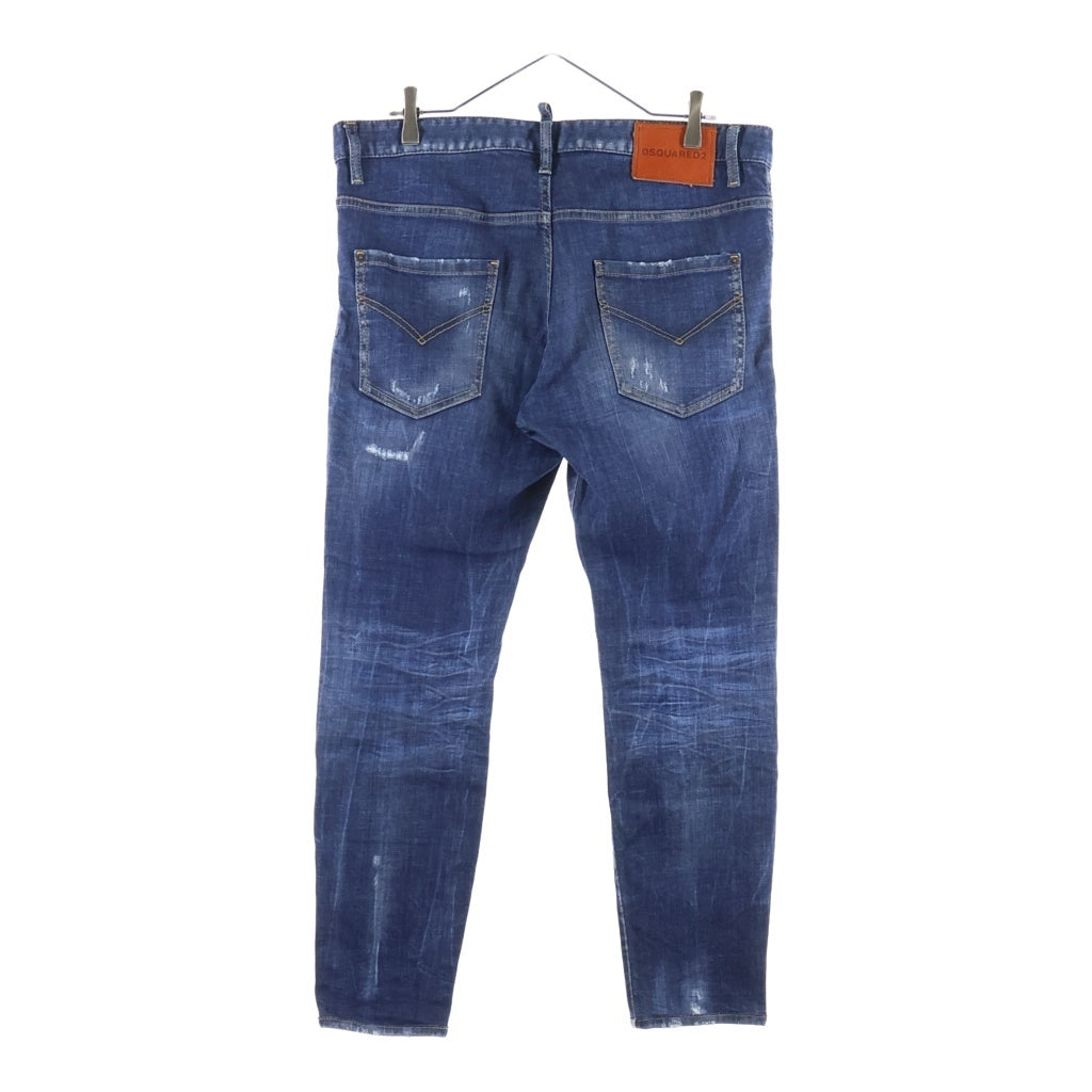 DSQUARED2(ディースクエアード) SKATER JEAN スケーター ジーンズ ダメージ加工 スキニー デニムパンツ インディゴ S74LB1010