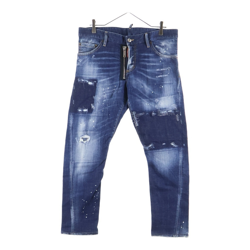 DSQUARED2(ディースクエアード) SEXY TWIST JEAN セクシー ツイスト ジーンズ ダメージ加工 デニムパンツ インディゴ S74LB1049