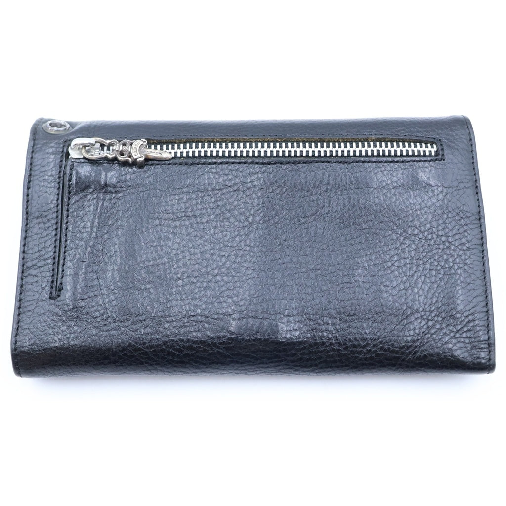 CHROME HEARTS(クロムハーツ) WAVE ウェーブ レザーウォレット 財布 ブラック