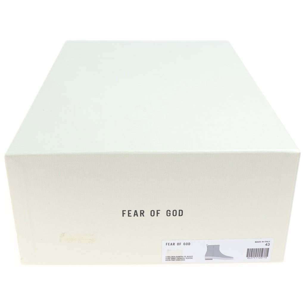 FEAR OF GOD(フィアオブゴッド) スウェードレザー サイドジップ ショート ブーツ ベージュ