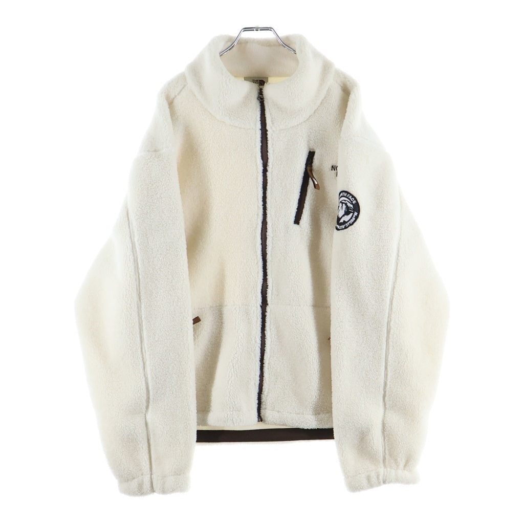 THE NORTH FACE(ザノースフェイス) RIMO FLEECE JACKET リモ フリースジャケット ロゴ刺繍 ホワイト NJ4FQ54