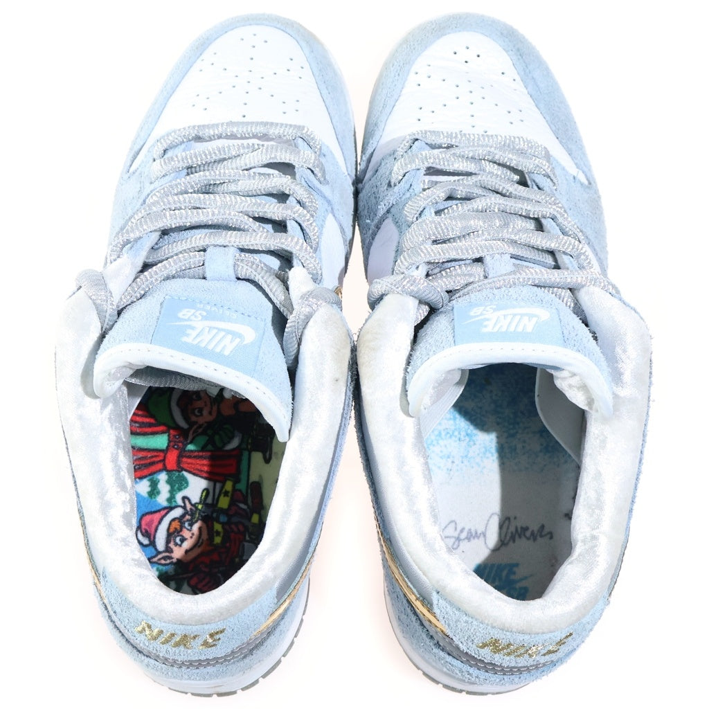 NIKE SB(ナイキエスビー) ×SEAN CLIVER DUNK LOW HOLIDAY SPECIAL DC9936-100 ショーンクライヴァー ダンク ホリデースペシャル ローカットスニーカー ブルー/ホワイト US8.5/26.5cm
