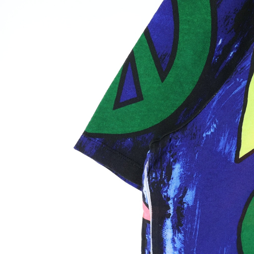 LOEWE(ロエベ) 22SS × Paula's Ibiza パウラズイビザ ピースマーク ロゴプリント クルーネック半袖Tシャツ カットソー マルチ H616Y22X34