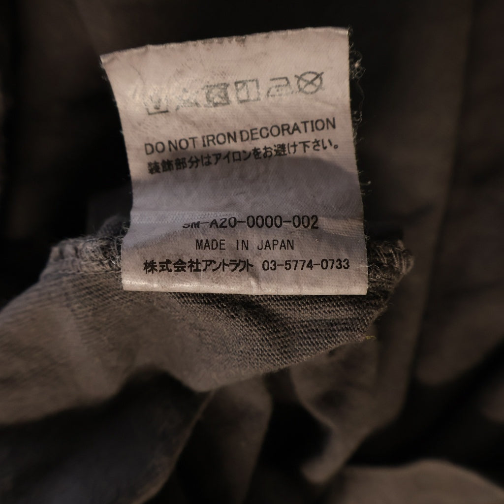 SAINT MICHAEL(セントマイケル) 20AW SHORT SLEEVE TEE プリントデザイン ヴィンテージ加工 半袖Tシャツ カットソー ブラック SM-A20-0000-002