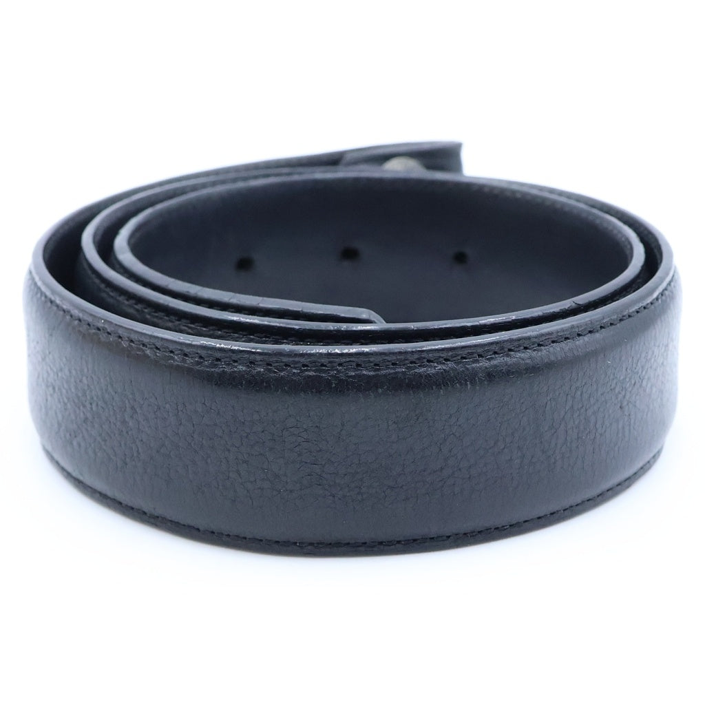 CHROME HEARTS(クロムハーツ) 1.5 STRAP 1.5inchスクロールレーベルリベッツ レザーベルト