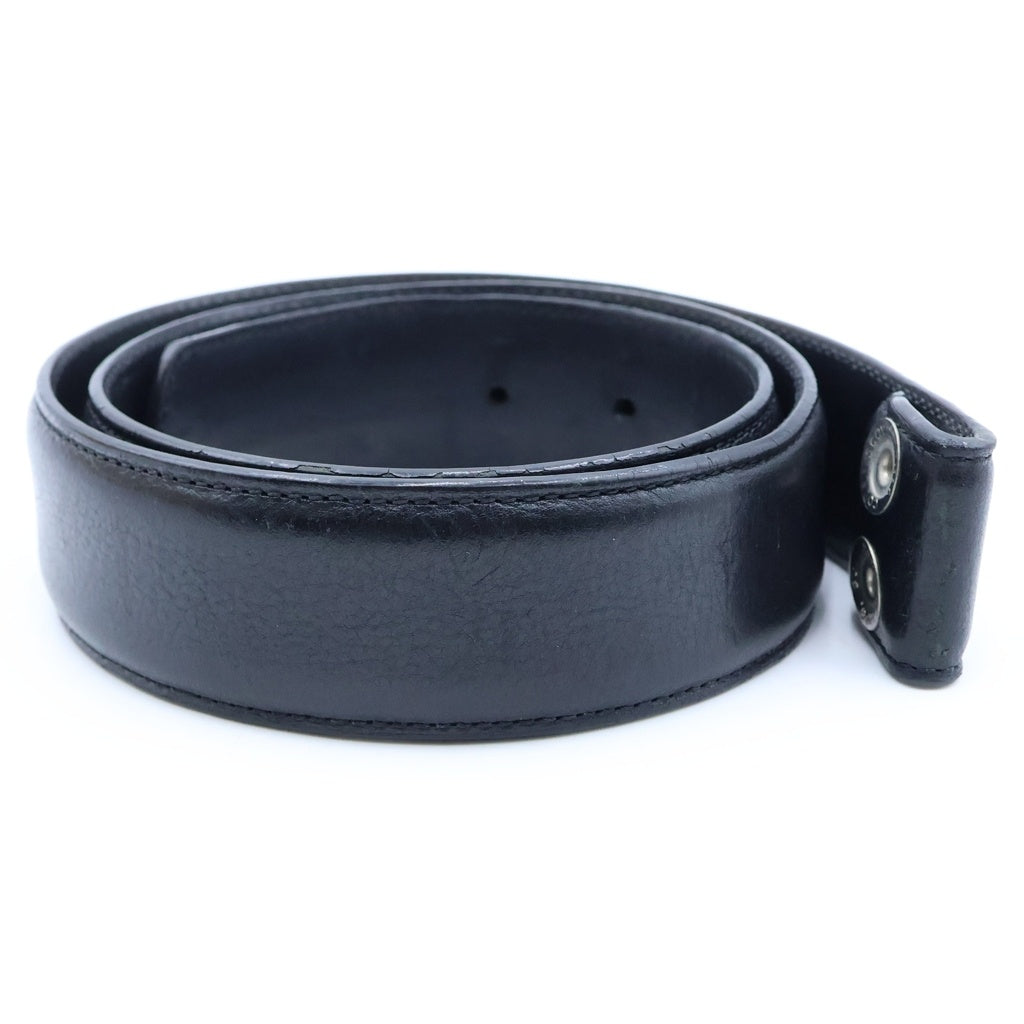 CHROME HEARTS(クロムハーツ) 1.5 STRAP 1.5inchスクロールレーベルリベッツ レザーベルト
