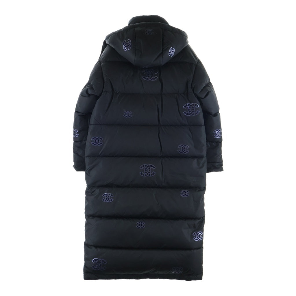 CHANEL(シャネル) ココマーク 総柄 ロングダウンジャケット ブラック P71632V30675 レディース