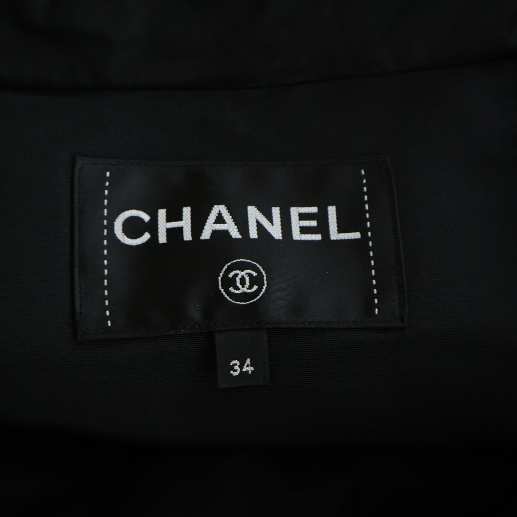CHANEL(シャネル) ココマーク 総柄 ロングダウンジャケット ブラック P71632V30675 レディース
