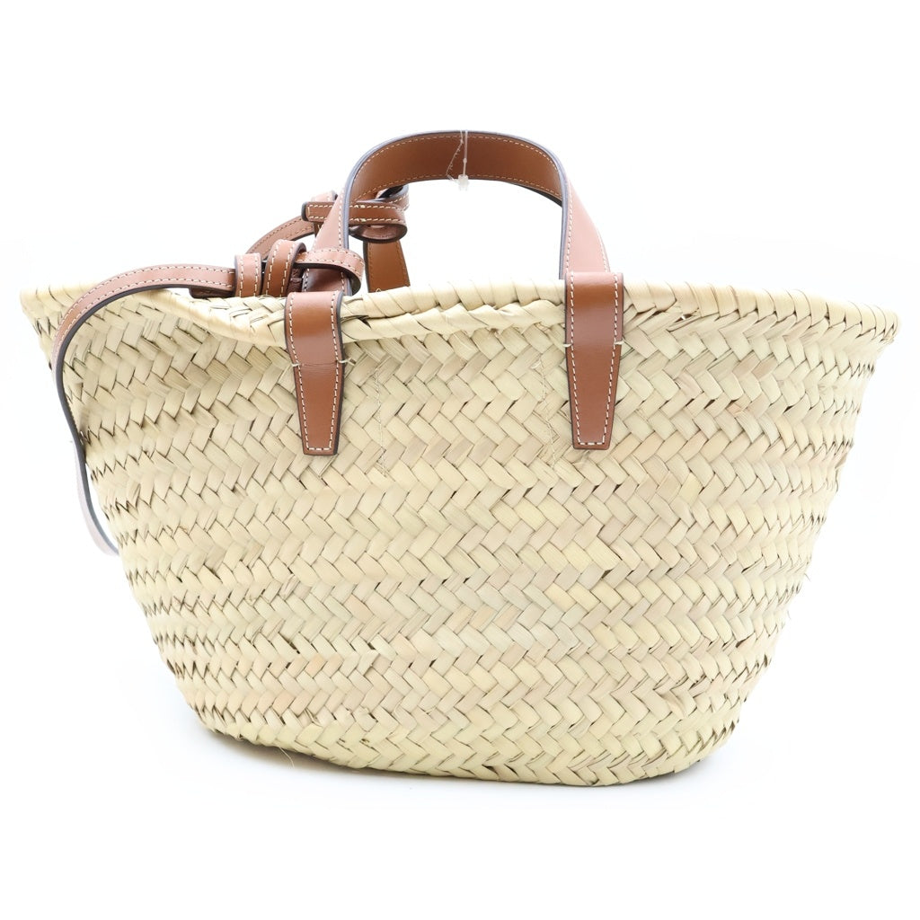 CELINE(セリーヌ) トリオンフ ミディアム クラシック パニエ トートバッグ ラフィア カーフスキン ベージュ ITUTC78GVJ3Z レディース