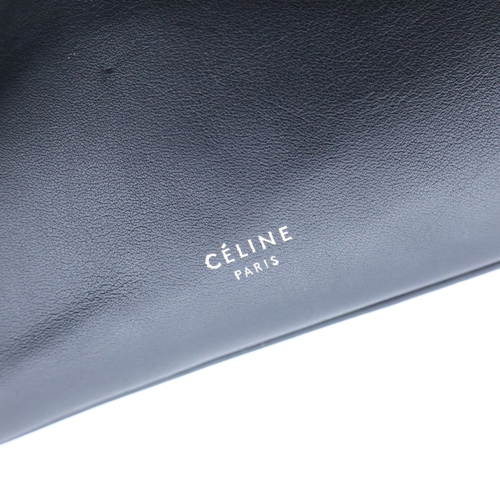 CELINE(セリーヌ) ビッグバッグ スモール レザー 2WAY ハンド ショルダー トートバッグ シルバー金具 ブラック 183313A4U レディース