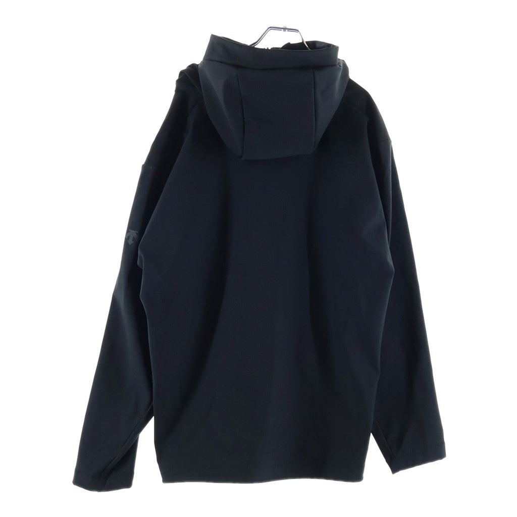 DESCENTE(デサント) ALLTERRAIN SOFT SHELL JACKET CREAS THERMO ソフトシェルジャケット クレアスサーモ ナイロン フロントポケット ブラック DU4FWBA3M