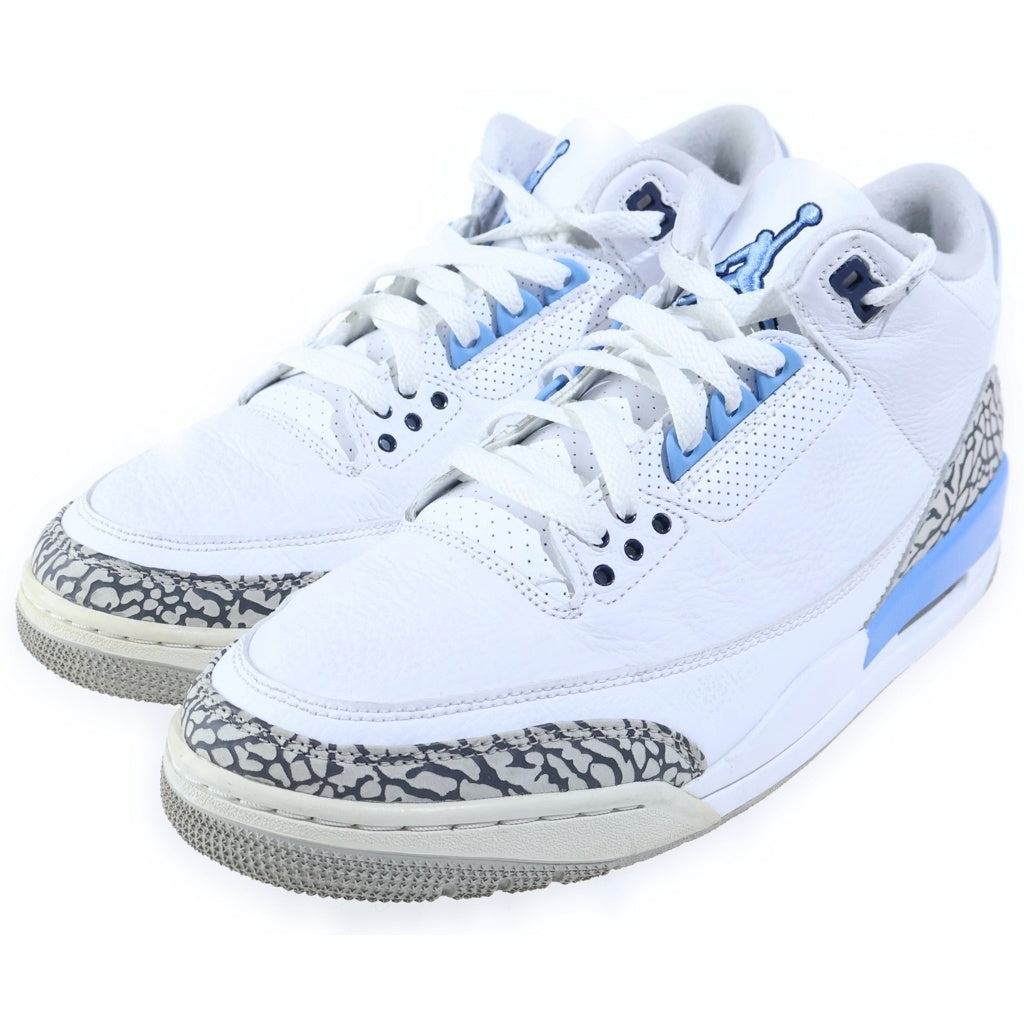 NIKE(ナイキ) AIR JORDAN 3 RETRO UNC エアジョーダン3 レトロ ローカットスニーカー ホワイト/ブルー US11/29.0cm CT8532-104