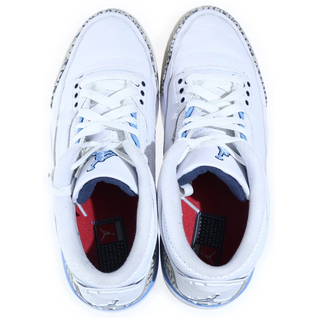 NIKE(ナイキ) AIR JORDAN 3 RETRO UNC エアジョーダン3 レトロ ローカットスニーカー ホワイト/ブルー US11/29.0cm CT8532-104