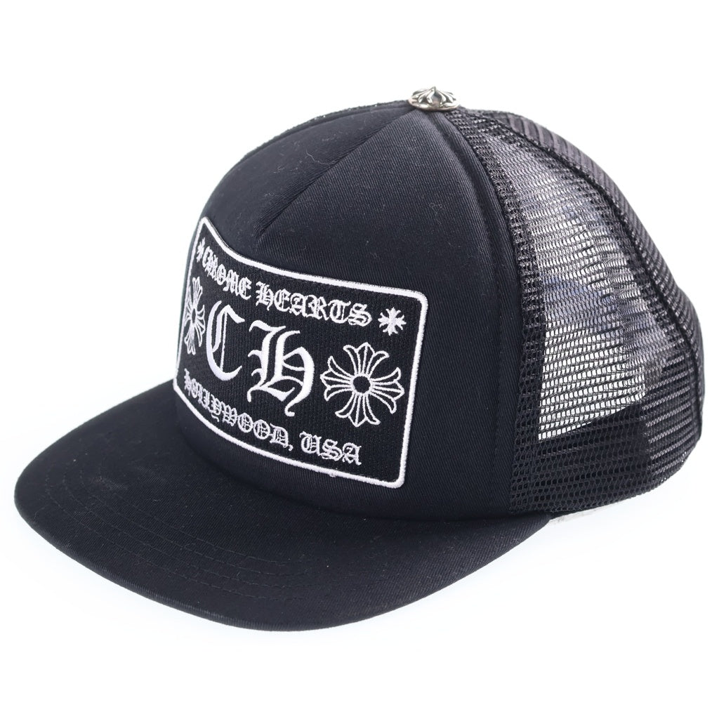 CHROME HEARTS(クロムハーツ) HOLLYWOOD TRUCKER CAP ハリウッド メッシュ トラッカーキャップ 帽子 51-61 ブラック