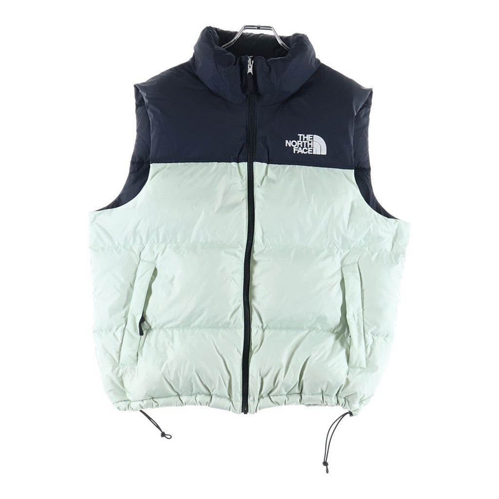 THE NORTH FACE(ザノースフェイス) 1996 RETRO NUPTSE DOWN VEST レトロ ヌプシ ジップアップ ダウンベスト フロントロゴ刺繍 ホワイト NF0A3JQQ