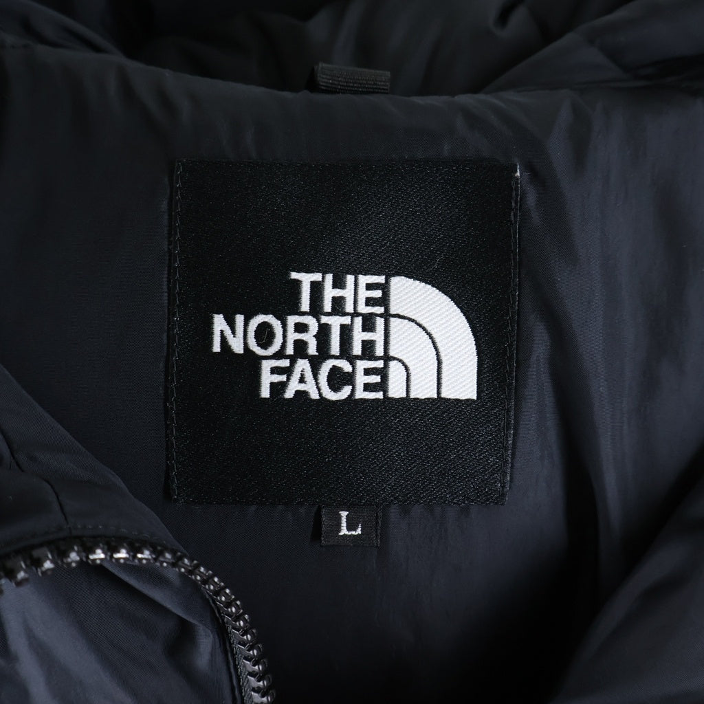 THE NORTH FACE(ザノースフェイス) NUPTSE HOODIE ヌプシ ジップアップ ダウンジャケット フロントロゴ刺繍 レッド ND92041R