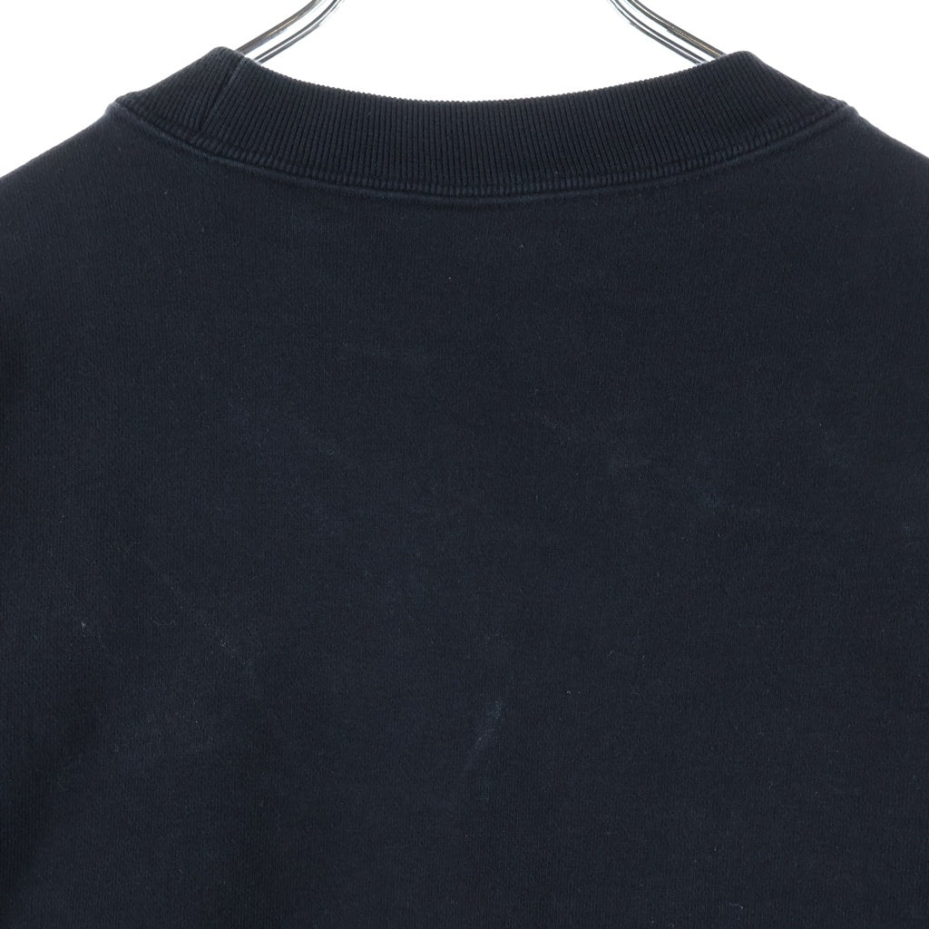 STUSSY(ステューシー) ×NIKE Fleece Crew ナイキ フリース フロントロゴ刺繍 トレーナー ブラック