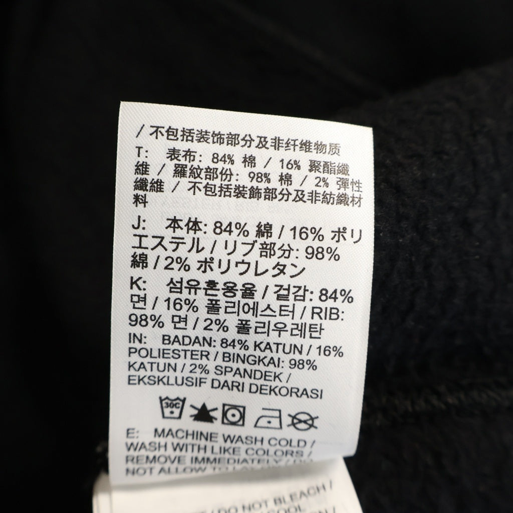 STUSSY(ステューシー) ×NIKE Fleece Crew ナイキ フリース フロントロゴ刺繍 トレーナー ブラック