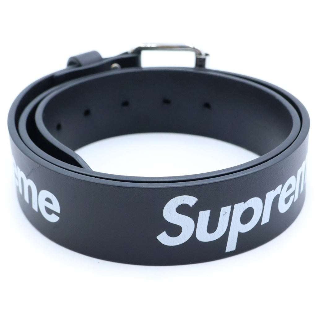 SUPREME(シュプリーム) 22SS Repeat Leather Belt リピート レザー ベルト ブラック