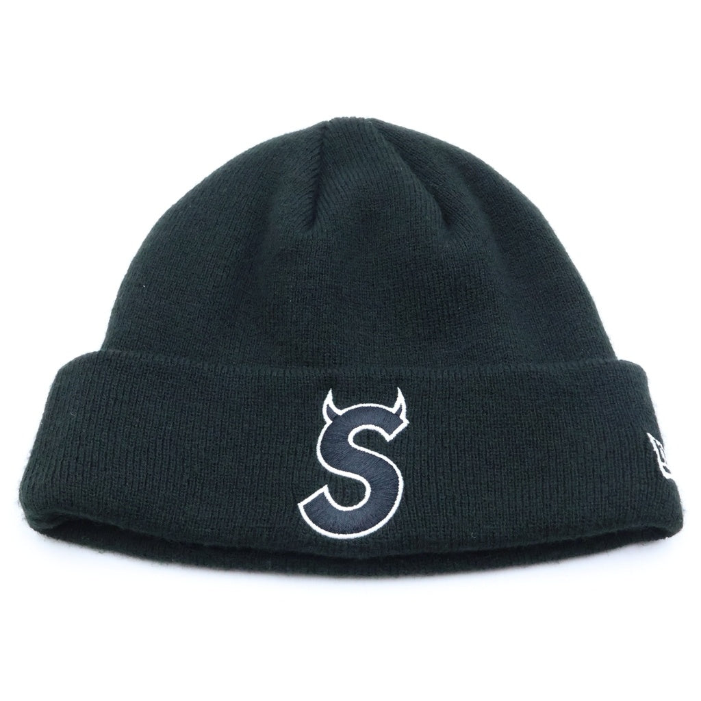 SUPREME(シュプリーム) 22AW×New Era S Logo Beanie ニューエラ ビーニー Sロゴ ブラック