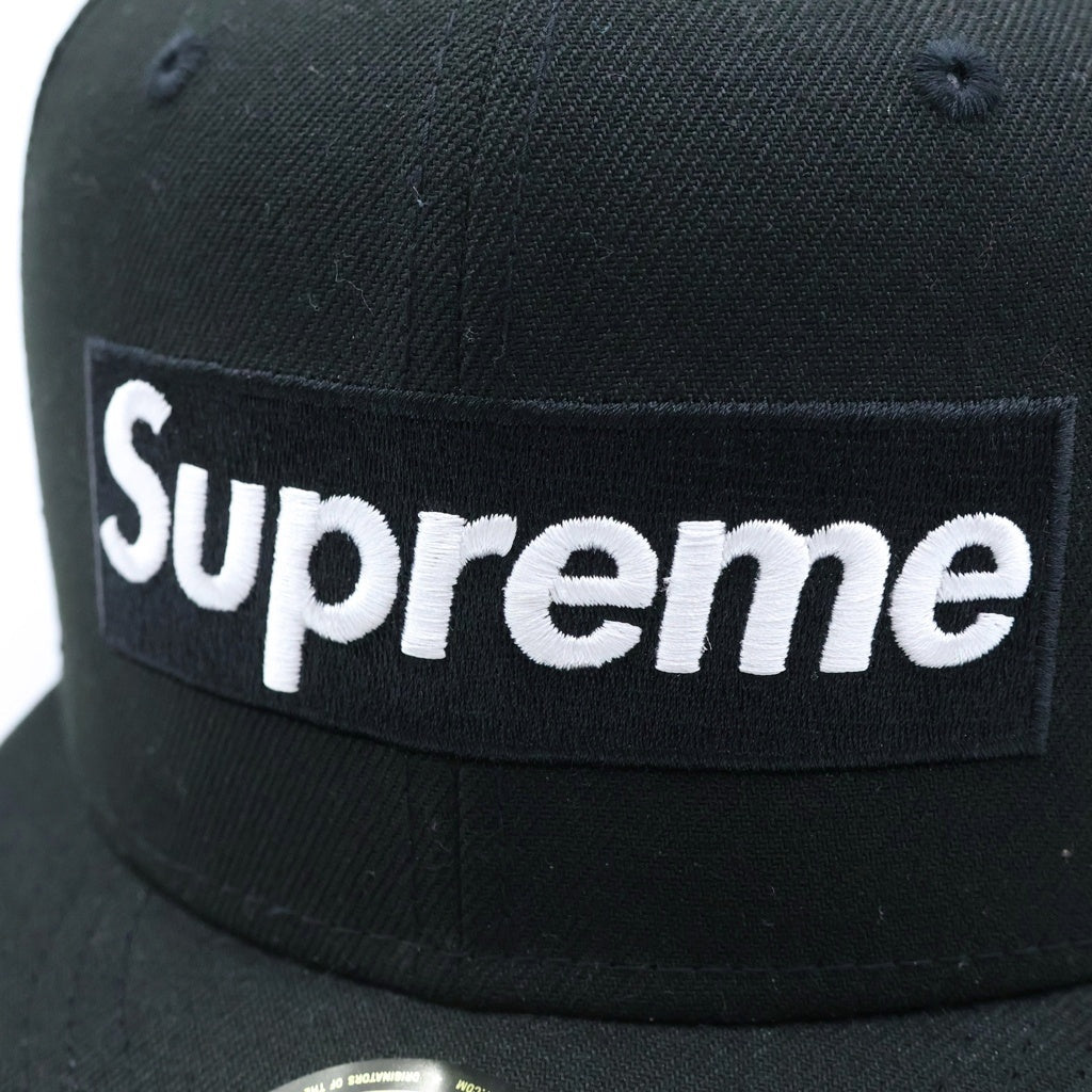 SUPREME(シュプリーム) 24SS×New Era Box Logo Mesh Back ボックス ロゴ刺繍 メッシュ キャップ 帽子 ブラック 7 1/2