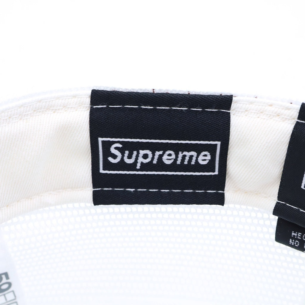 SUPREME(シュプリーム) 24SS×New Era Box Logo Mesh Back ボックス ロゴ メッシュ キャップ 帽子 ホワイト 7 1/2