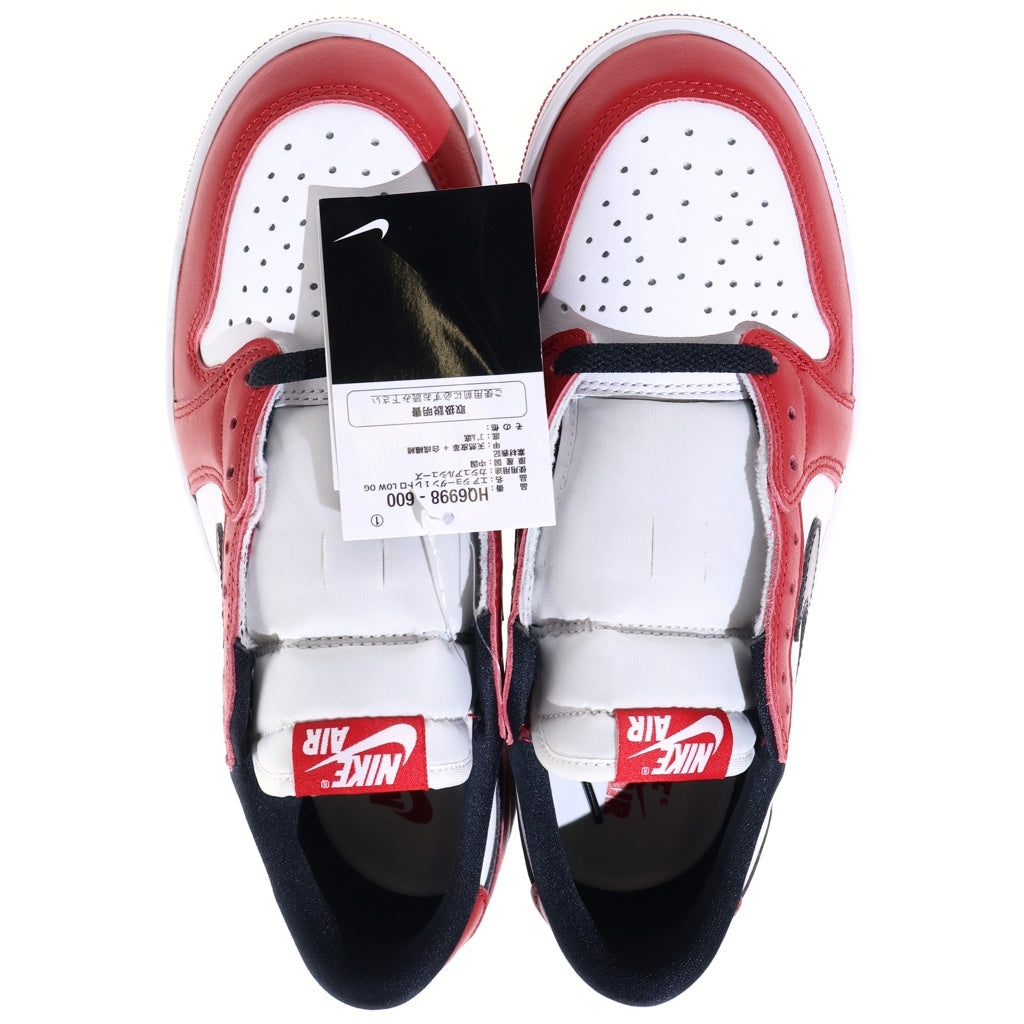 NIKE(ナイキ) AIR JORDAN 1 RETRO LOW OG CHICAGO エアジョーダン1 シカゴ ローカットスニーカー レッド US8.5/26.5cm HQ6998-600