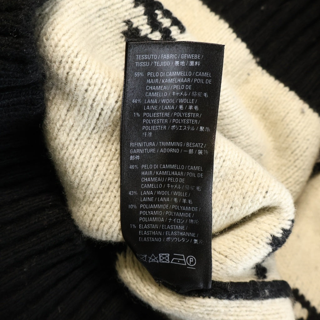 BALENCIAGA(バレンシアガ) ALLOVER LOGO SWEATER オールオーバー ロゴ 総柄 クルーネック ニット ブラック 555481T1471