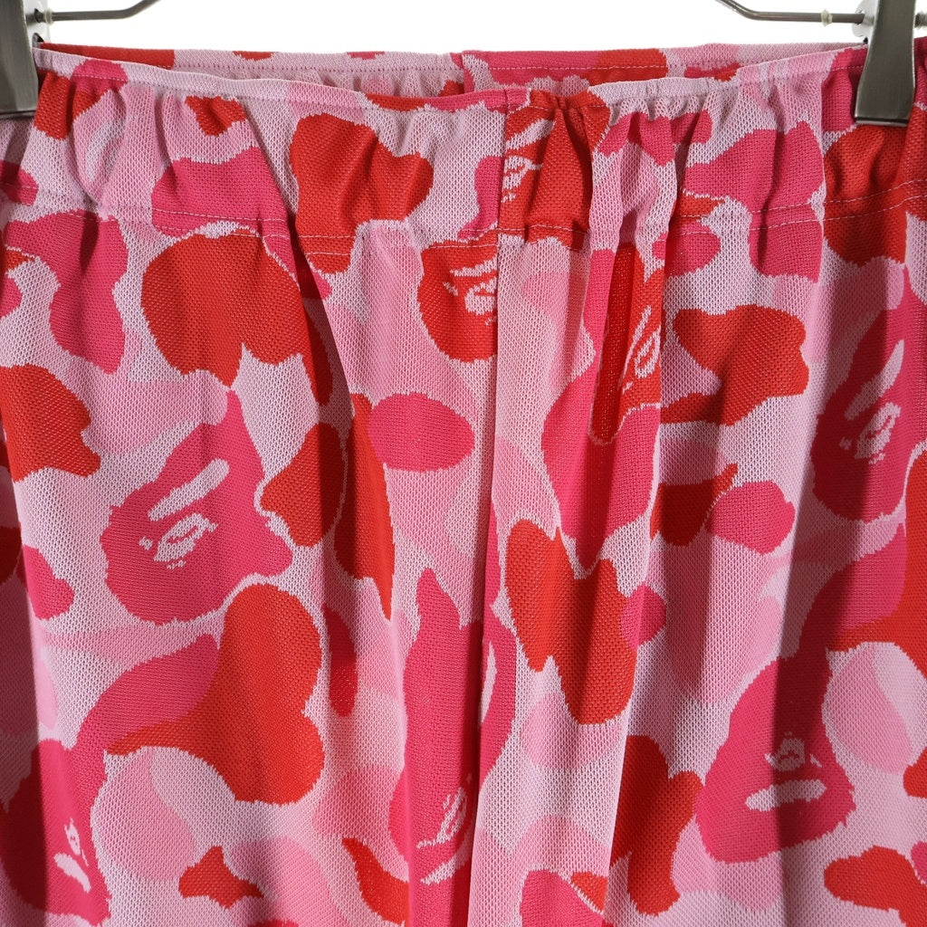 A BATHING APE(アベイシングエイプ) ABC CAMO RELAXED FIT TRACK PANTS カモ リラックス フィット パンツ ピンク 1L20152003