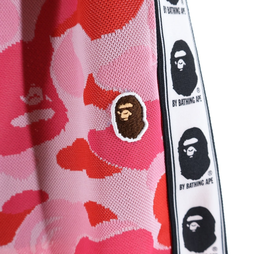A BATHING APE(アベイシングエイプ) ABC CAMO RELAXED FIT TRACK PANTS カモ リラックス フィット パンツ ピンク 1L20152003