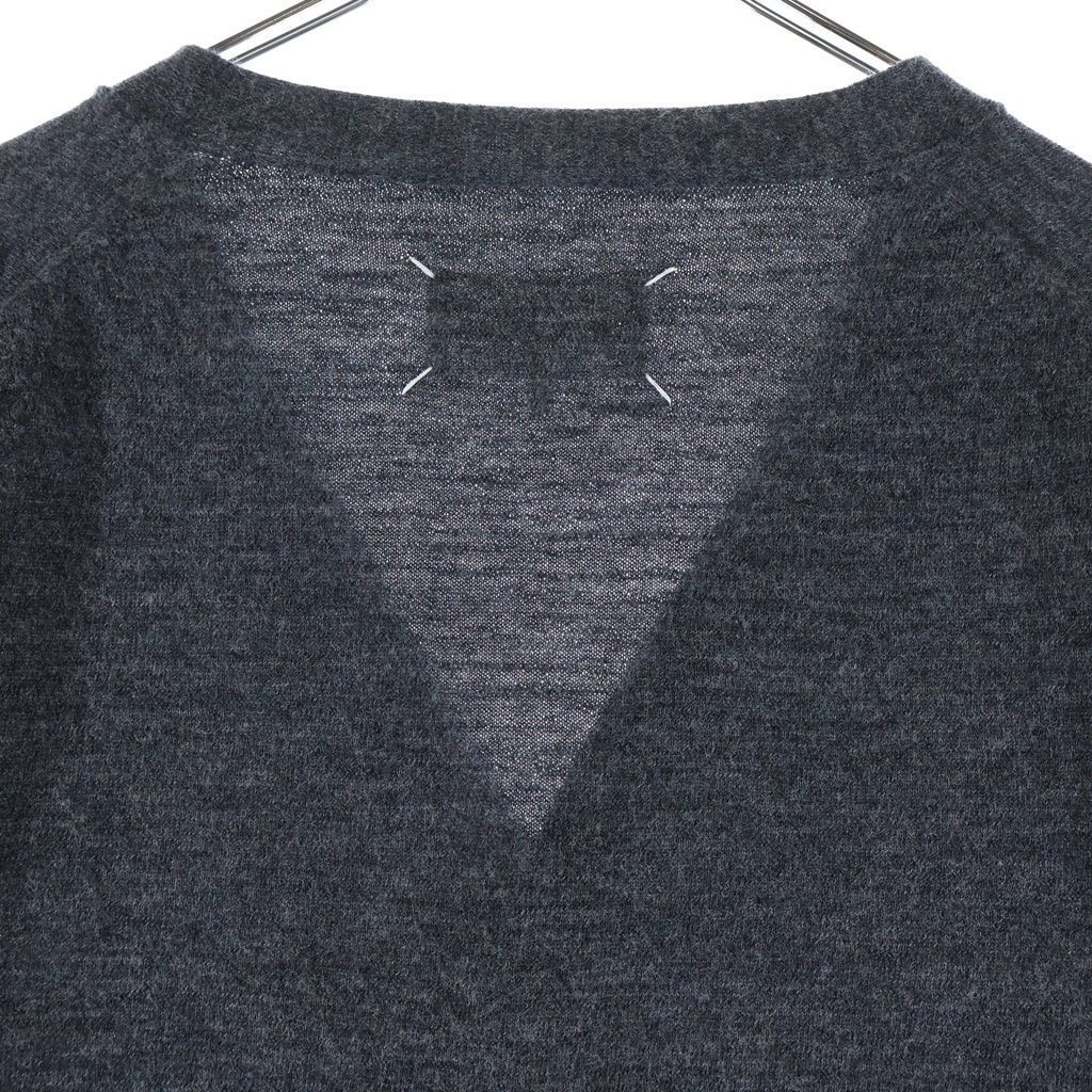 Maison Margiela(メゾンマルジェラ) 12G Elbow Patch Cardigan エルボーパッチ Vネック カーディガン グレー S50HP0012 M13062