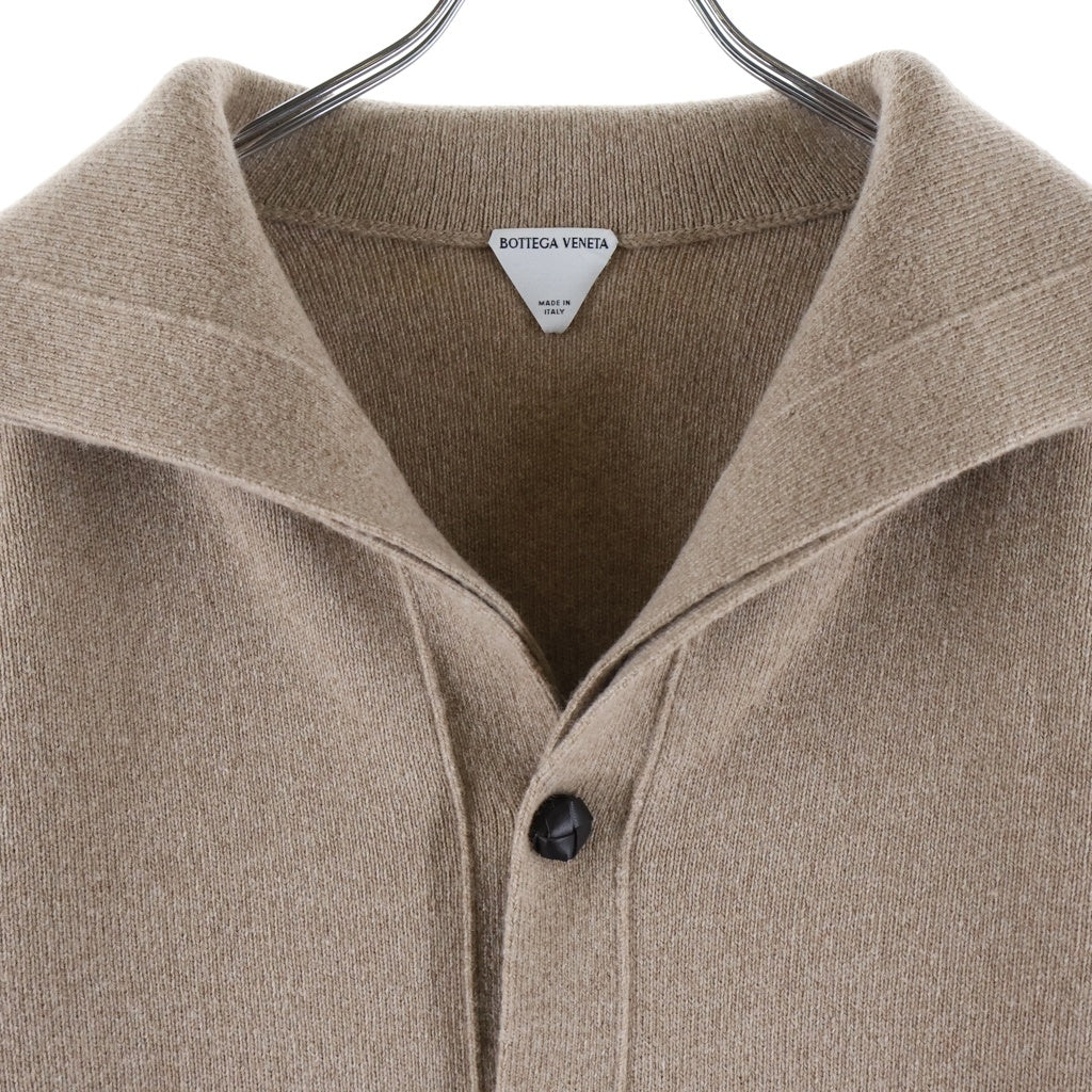 BOTTEGA VENETA(ボッテガヴェネタ) Compact Wool Cardigan コンパクト ウール カーディガン ベージュ 804796 V4QJ0 2166