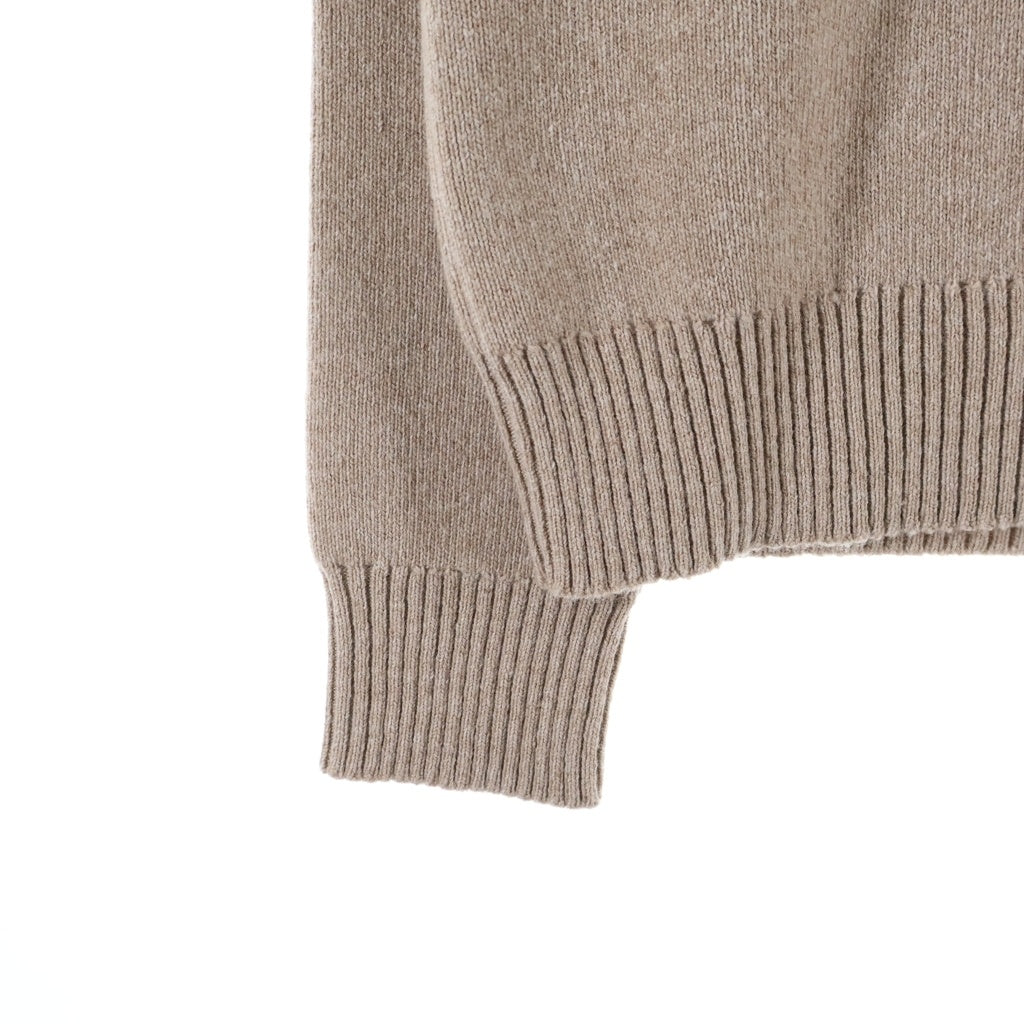 BOTTEGA VENETA(ボッテガヴェネタ) Compact Wool Cardigan コンパクト ウール カーディガン ベージュ 804796 V4QJ0 2166