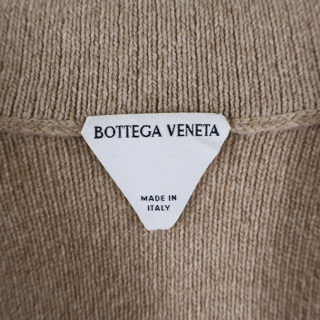 BOTTEGA VENETA(ボッテガヴェネタ) Compact Wool Cardigan コンパクト ウール カーディガン ベージュ 804796 V4QJ0 2166