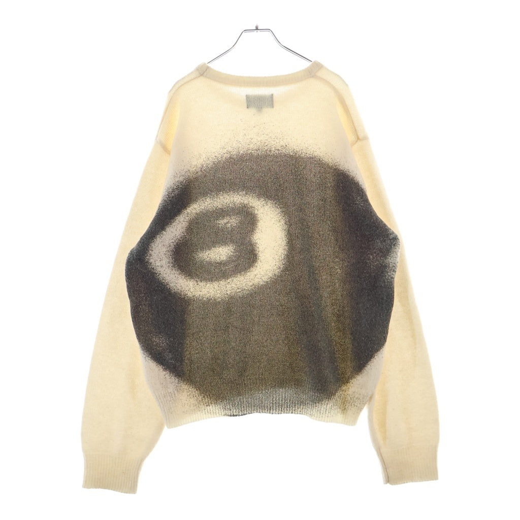 STUSSY(ステューシー) 22AW 8 Ball Spray Sweater 8ボール スプレー セーター ニット アイボリー