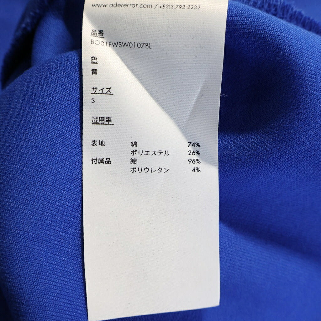 ADER ERROR(アーダーエラー) 25AW Crewneck Pullover Sweatshirt クルーネック ロゴ スウェットシャツ トレーナー ブルー BO01FWSW0107BL