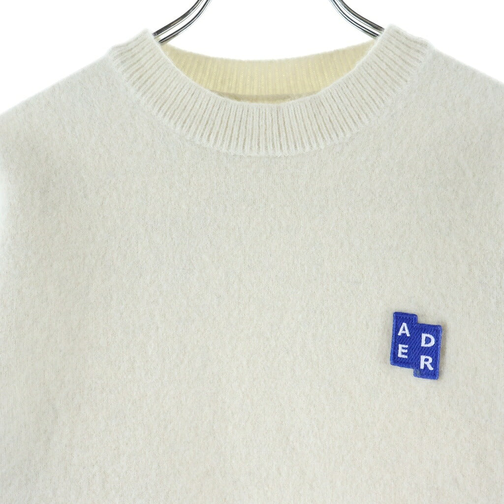 ADER ERROR(アーダーエラー) 26AW テトリスロゴパッチ ウール ニット セーター アイボリー BO42FYKT0101OT