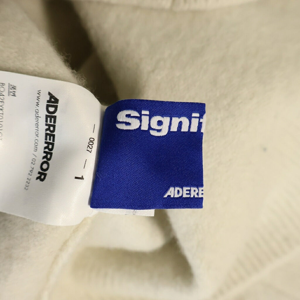 ADER ERROR(アーダーエラー) 26AW テトリスロゴパッチ ウール ニット セーター アイボリー BO42FYKT0101OT