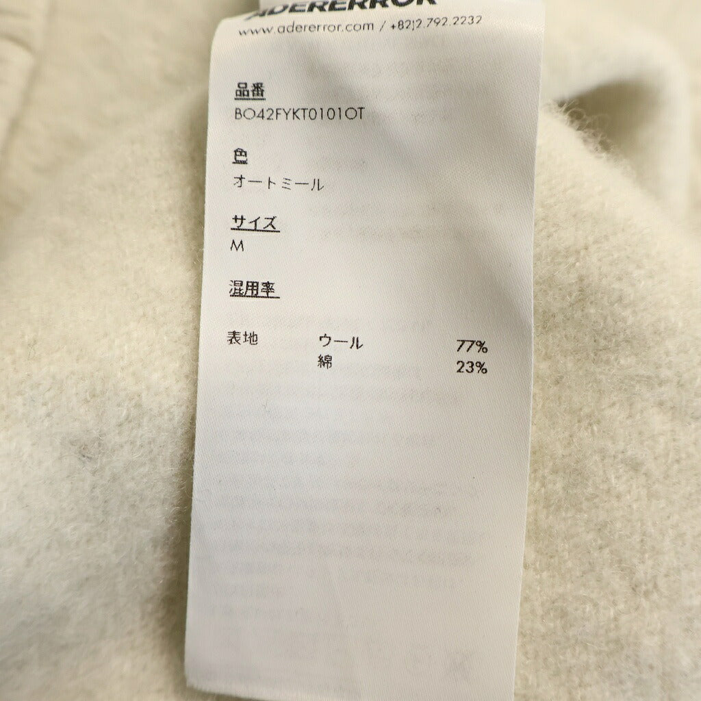 ADER ERROR(アーダーエラー) 26AW テトリスロゴパッチ ウール ニット セーター アイボリー BO42FYKT0101OT