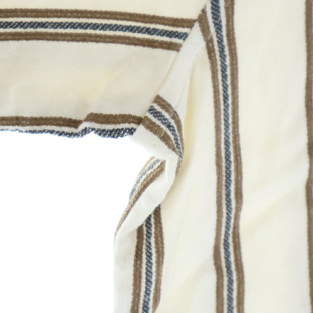 KITH(キス) 26SS TEXTURED STRIPE THOMPSON テクスチャードストライプ トンプソン キャンプカラー 半袖シャツ ホワイト