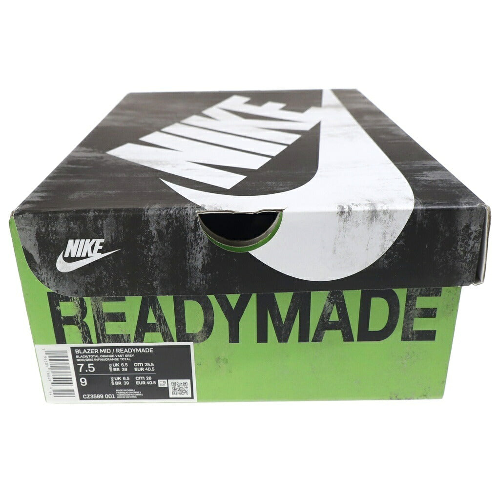 NIKE(ナイキ) READYMADE BLAZER MID CZ3589-001 × レディメイド ブレーザー ミッドカットスニーカー シューズ ブラック US7.5/25.5cm