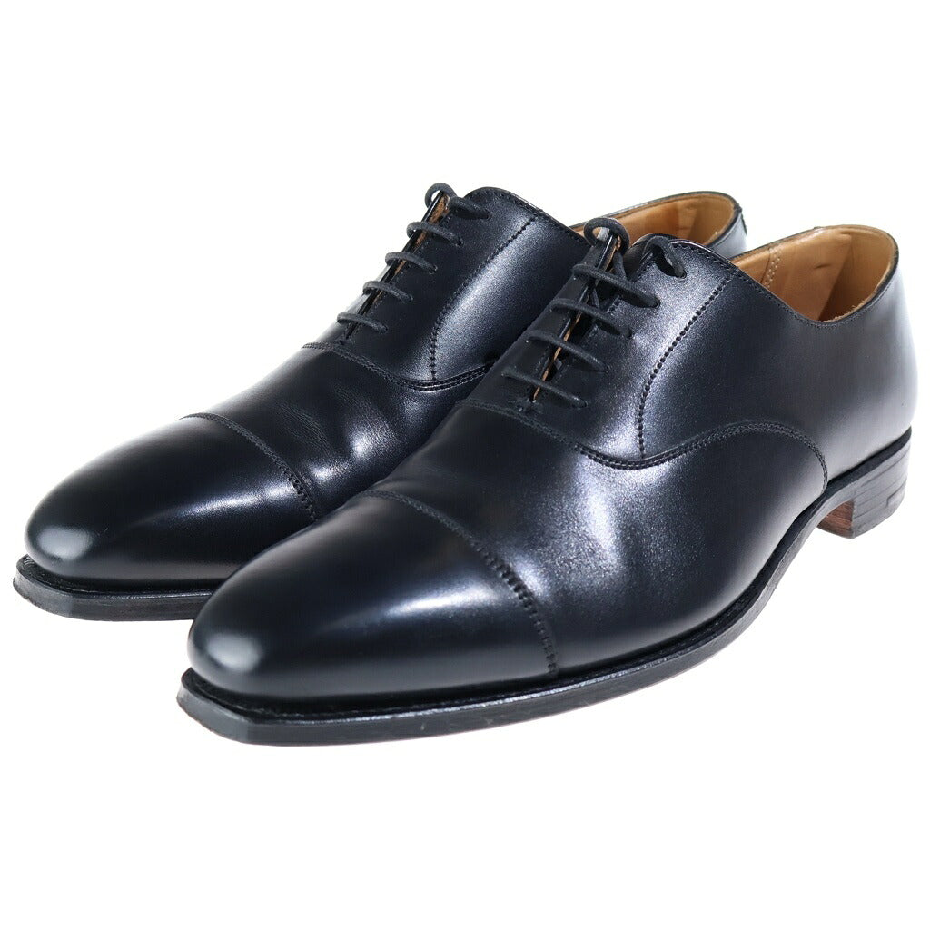 Crockett&Jones(クロケットアンドジョーンズ) HALLAM ハラム 5アイレット ストレートチップ レザー シューズ 革靴 ブラック 5057