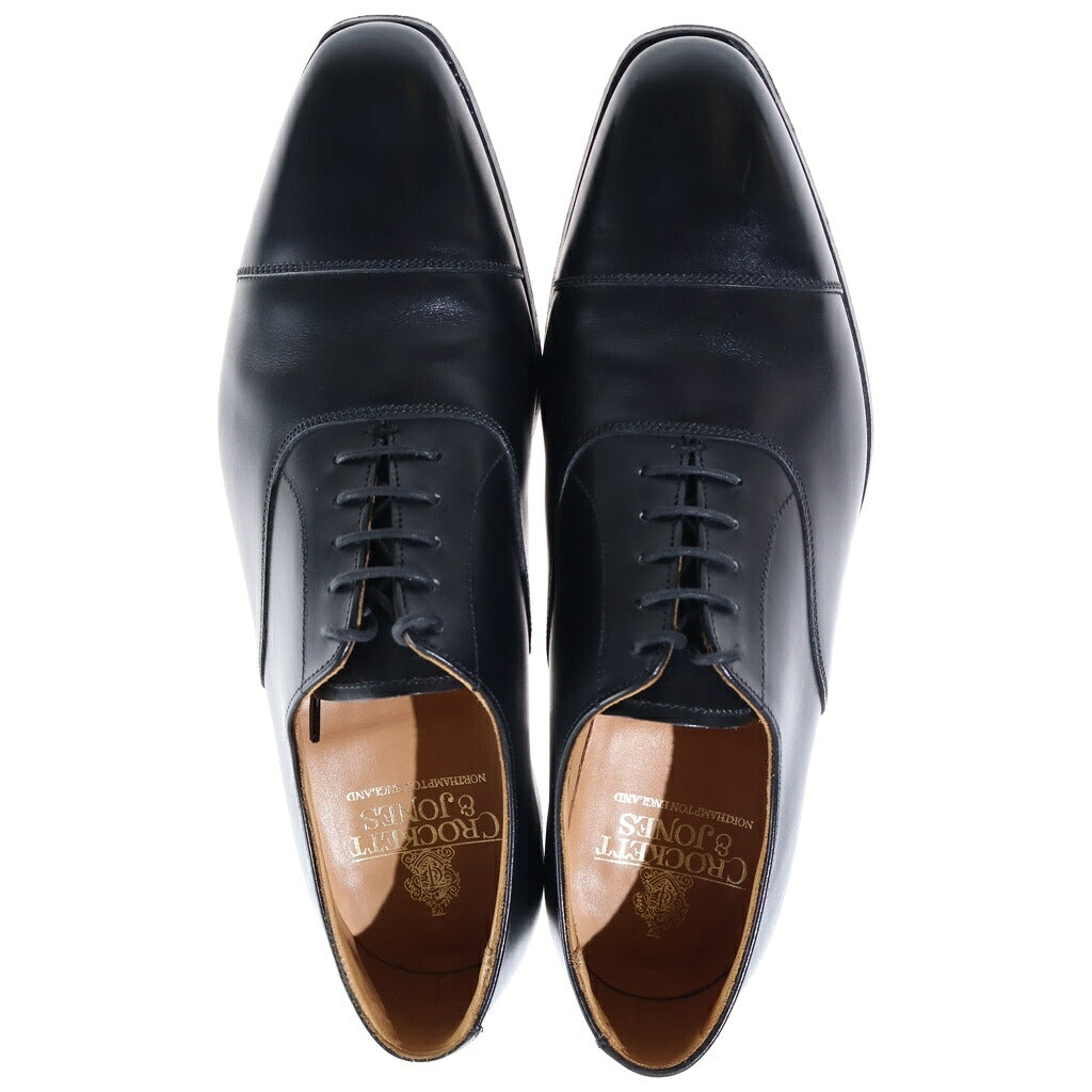 Crockett&Jones(クロケットアンドジョーンズ) HALLAM ハラム 5アイレット ストレートチップ レザー シューズ 革靴 ブラック 5057