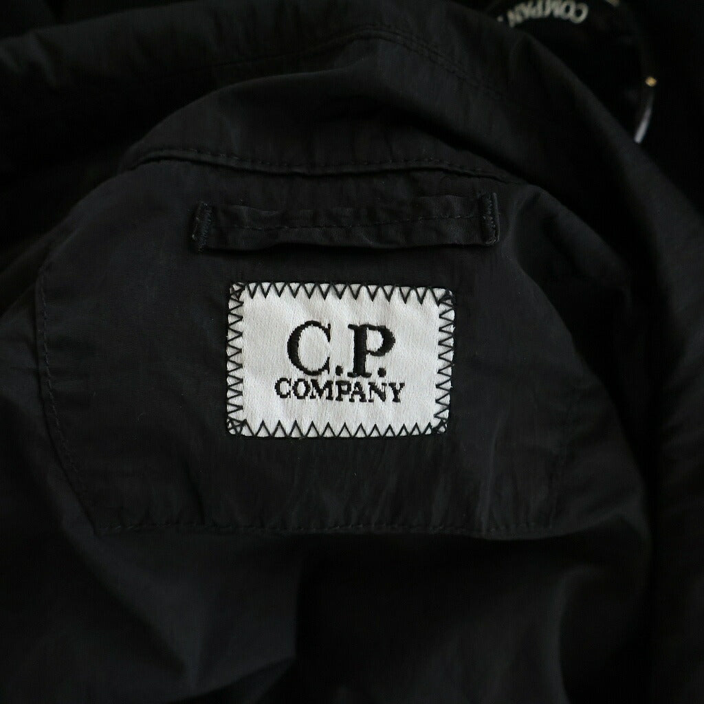C.P. Company(シーピーカンパニー) Heavy Chrome-R Zipped Lens Overshirt ヘヴィ クロームアール ジップト レンズ オーバーシャツ ナイロンジャケット ブラック 20CMOS059A-110535G