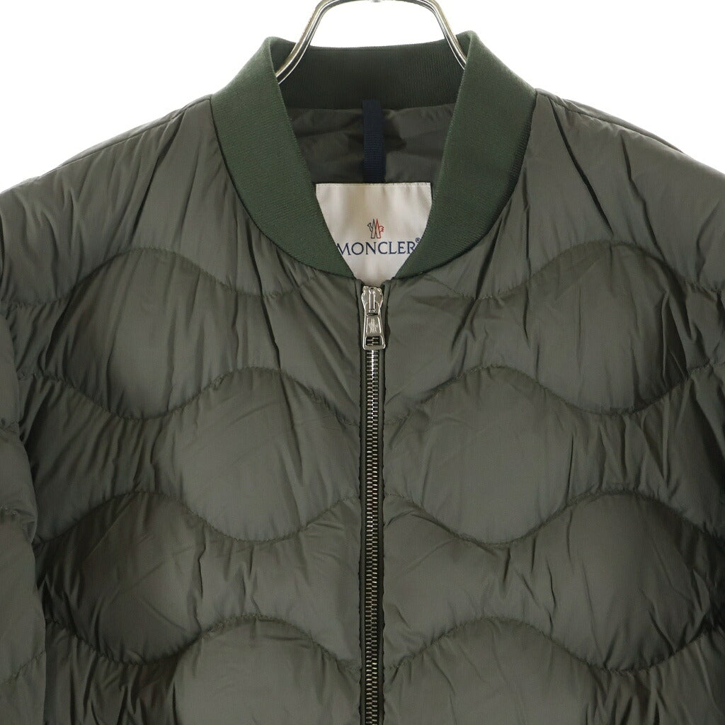 MONCLER(モンクレール) BOLELY GIUBBOTTO WAVE QUILTED ZIP UP DOWN JACKET ボレリー ウェーブキルティング ジップアップ ダウンジャケット カーキ F10911A50300