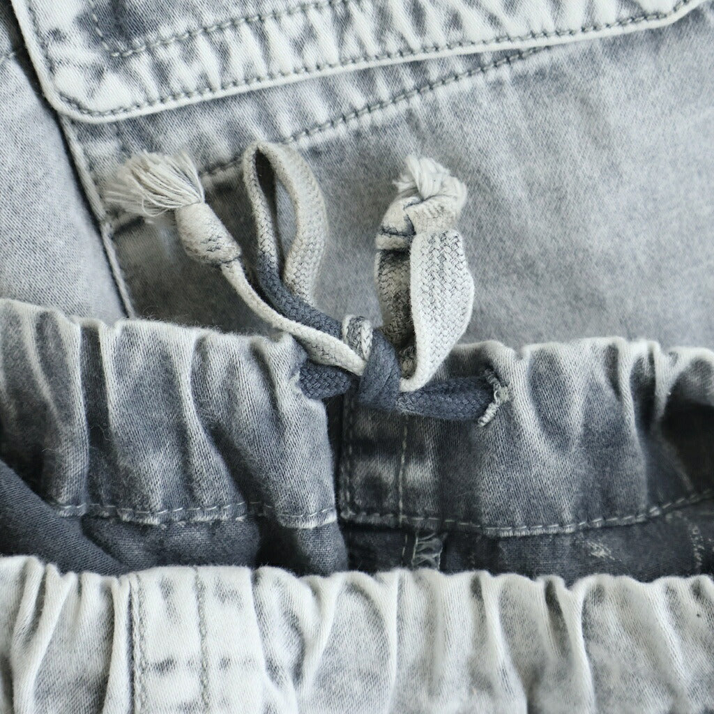 MAISON MIHARAYASUHIRO(メゾンミハラヤスヒロ) 24AW Loose satin Military Trousers ルース サテン ミリタリー トラウザーズ カーゴパンツ グレー J13PT112