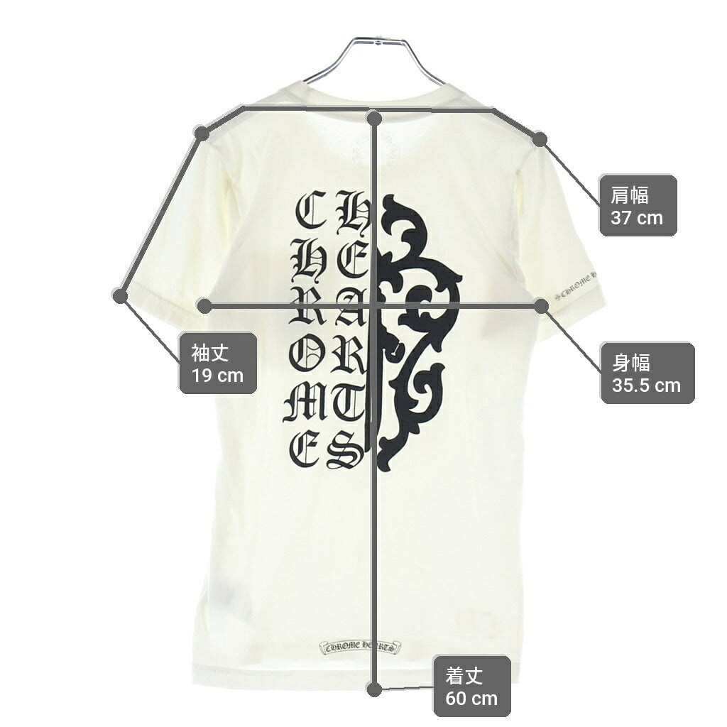 CHROME HEARTS(クロムハーツ) Vine Dagger S/S Tee ヴァインダガープリント 半袖Tシャツ カットソー ホワイト